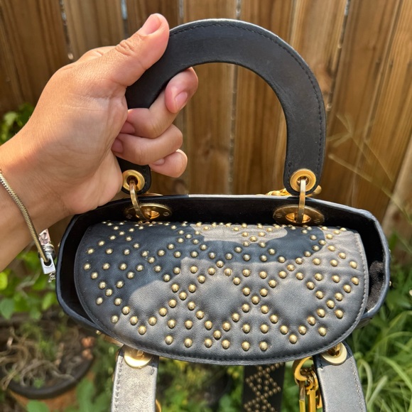 Christian Dior 2017 Supple Studded Mini Lady Dior - Picture 8 of 10